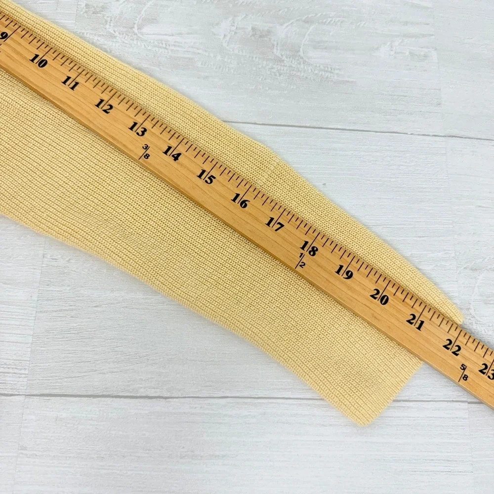 Eileen Fisher Long Cardigan Womens M Yellow Organic Linen Cotton‎ Open Front